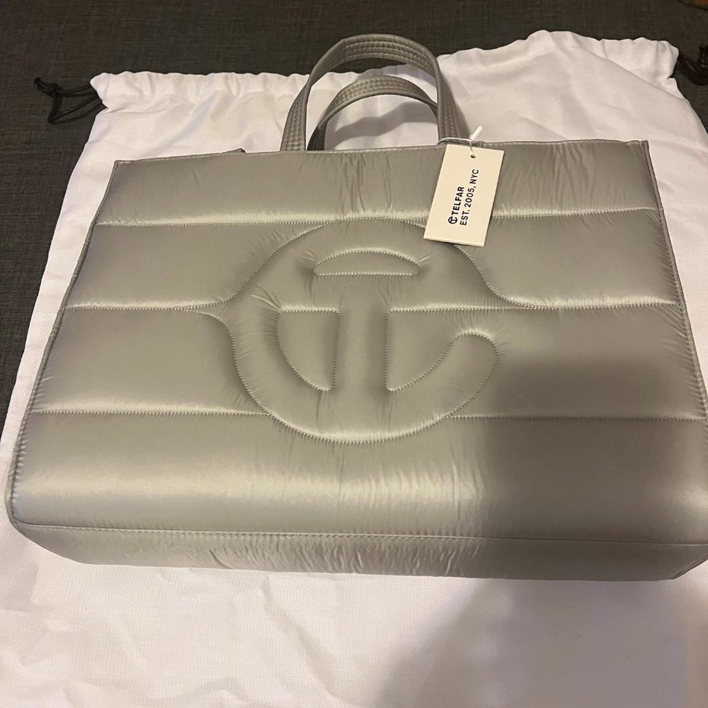 Telfar Medium Shopper Puff Grey